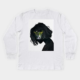 The reflection of peace. Kids Long Sleeve T-Shirt